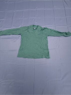 #33 Light Green Purejill V-Neck Long Sleeve Top size XS